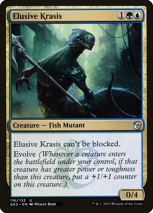 Magic the Gathering Card - Elusive Krasis - MTG Circle