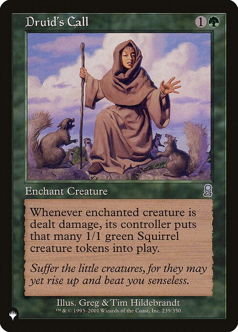 Magic the Gathering Card - Druid's Call - MTG Circle