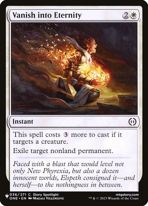 Magic the Gathering Card - Vanish into Eternity - MTG Circle
