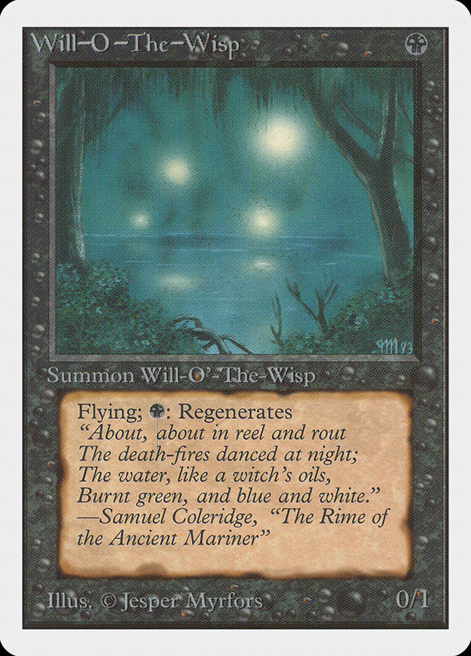 Magic the Gathering Card - Will-o'-the-Wisp - MTG Circle