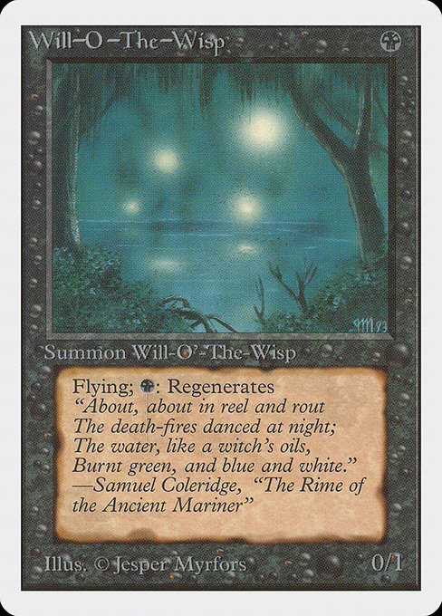 Magic the Gathering Card - Will-o'-the-Wisp - MTG Circle