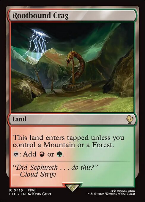 Magic the Gathering Card - Rootbound Crag - MTG Circle