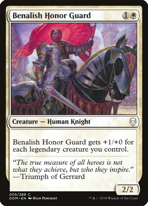 Magic the Gathering Card - Benalish Honor Guard - MTG Circle