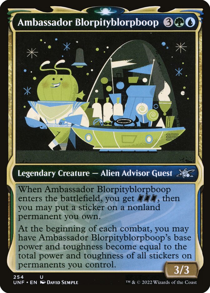 Magic the Gathering Card - Ambassador Blorpityblorpboop - MTG Circle