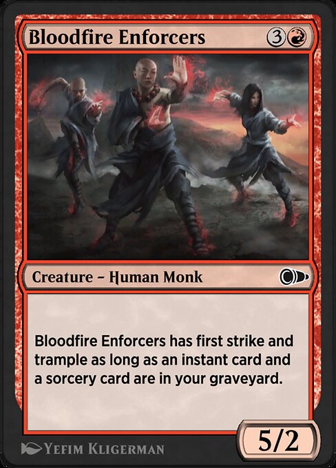 Magic the Gathering Card - Bloodfire Enforcers - MTG Circle