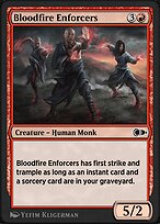 Magic the Gathering Card - Bloodfire Enforcers - MTG Circle