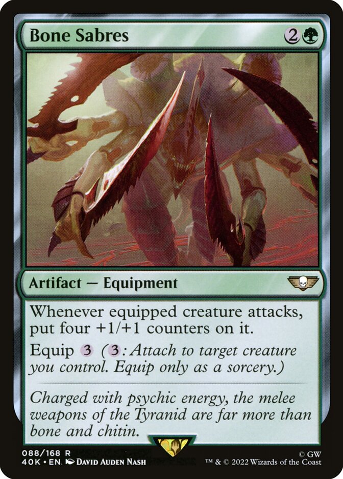 Magic the Gathering Card - Bone Sabres - MTG Circle