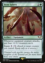 Magic the Gathering Card - Bone Sabres - MTG Circle