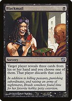 Magic the Gathering Card - Blackmail - MTG Circle
