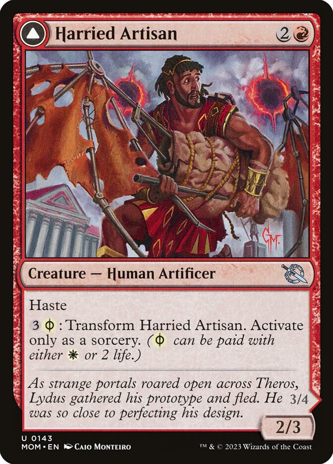 Magic the Gathering Card - Harried Artisan - MTG Circle