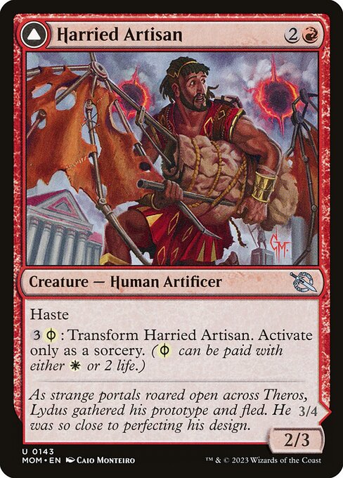 Magic the Gathering Card - Harried Artisan - MTG Circle