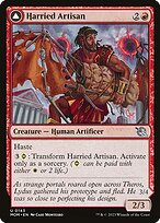 Magic the Gathering Card - Harried Artisan // Phyrexian Skyflayer - MTG Circle