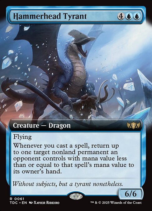 Magic the Gathering Card - Hammerhead Tyrant - MTG Circle