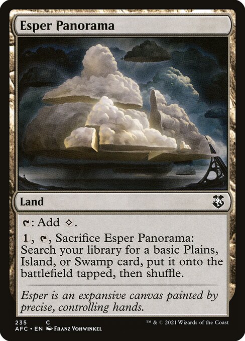 Magic the Gathering Card - Esper Panorama - MTG Circle