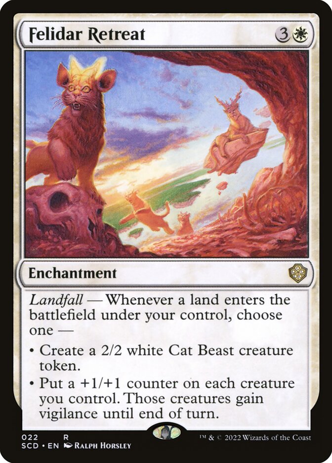 Magic the Gathering Card - Felidar Retreat - MTG Circle