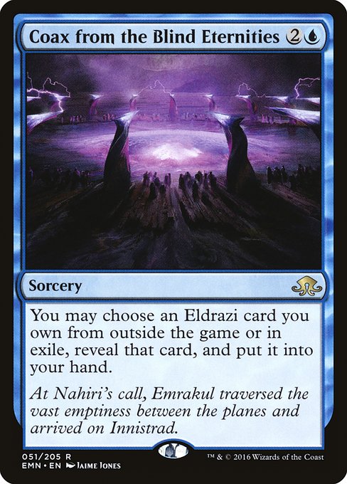 Magic the Gathering Card - Coax from the Blind Eternities - MTG Circle