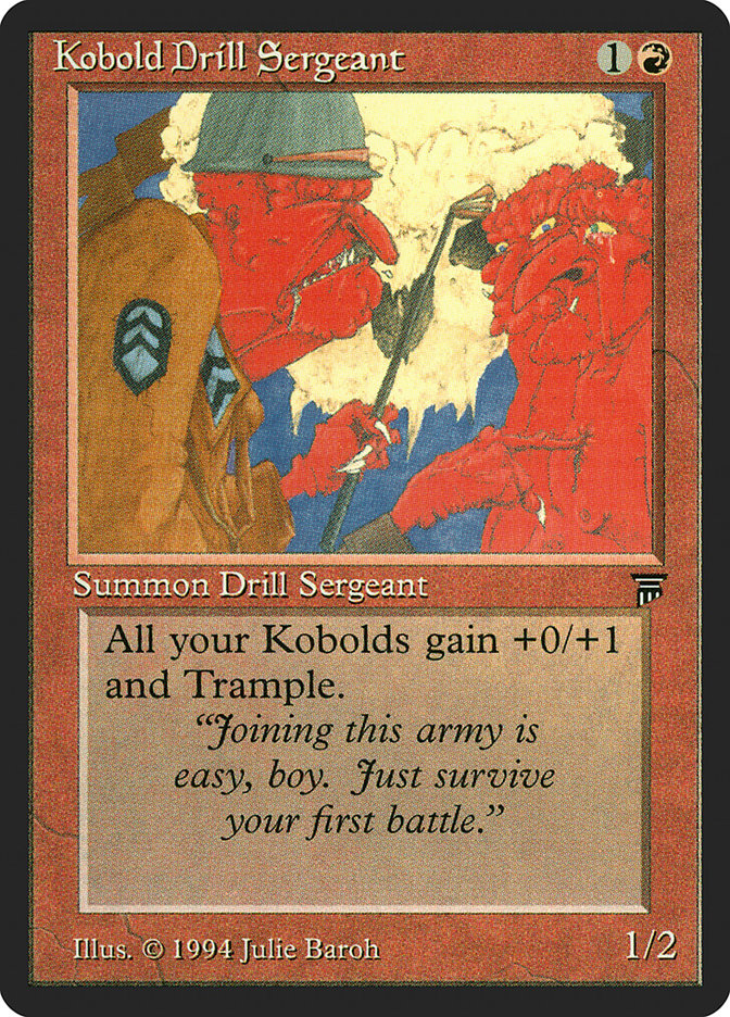 Magic the Gathering Card - Kobold Drill Sergeant - MTG Circle