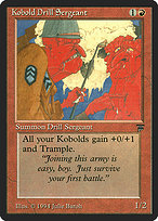 Magic the Gathering Card - Kobold Drill Sergeant - MTG Circle