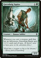 Magic the Gathering Card - Garenbrig Squire - MTG Circle