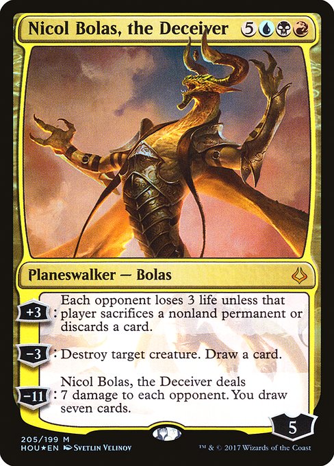 Magic the Gathering Card - Nicol Bolas, the Deceiver - MTG Circle