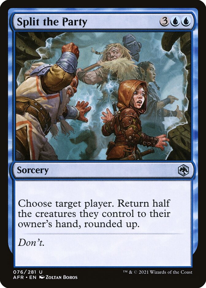 Magic the Gathering Card - Split the Party - MTG Circle