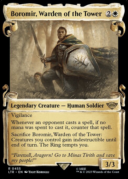 Magic the Gathering Card - Boromir, Warden of the Tower - MTG Circle