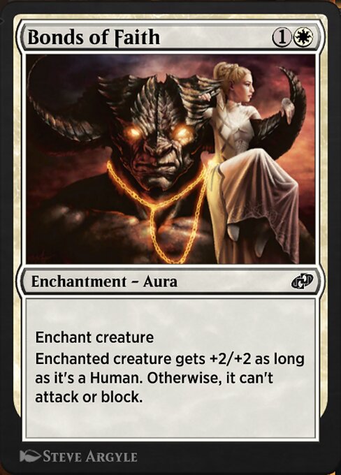 Magic the Gathering Card - Bonds of Faith - MTG Circle