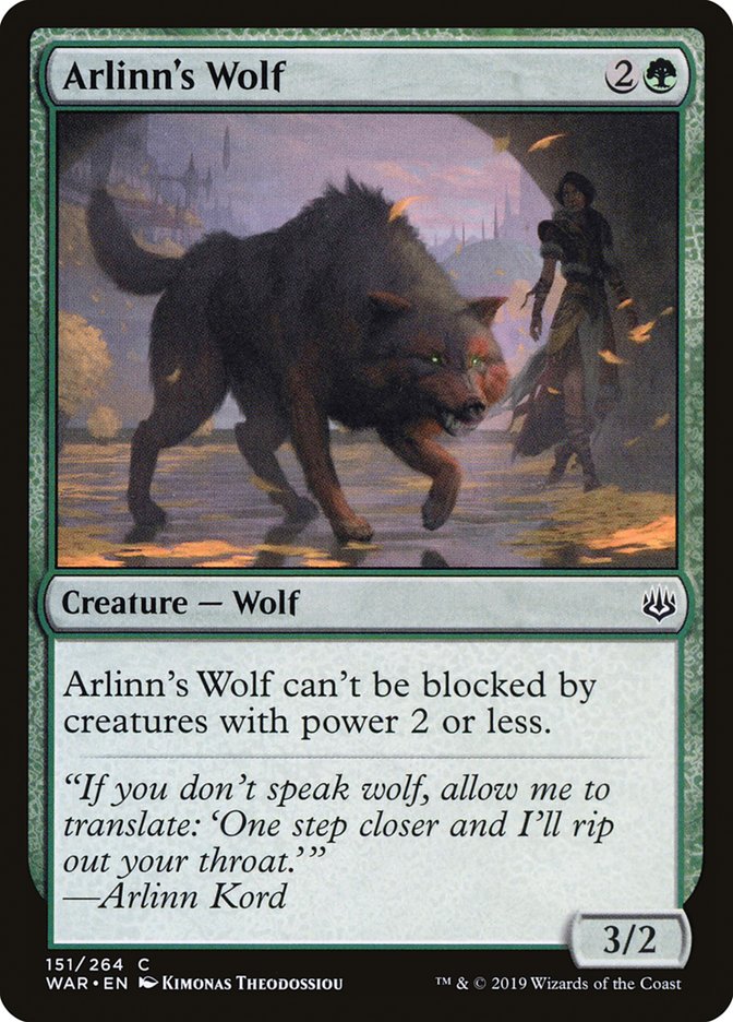 Magic the Gathering Card - Arlinn's Wolf - MTG Circle