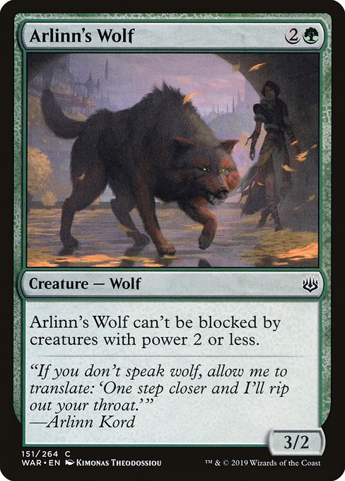 Magic the Gathering Card - Arlinn's Wolf - MTG Circle