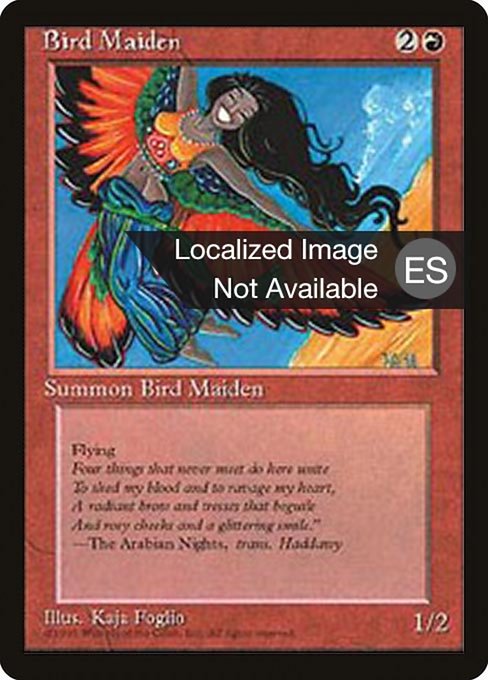 Magic the Gathering Card - Bird Maiden - MTG Circle