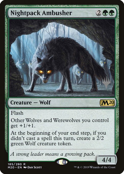 Magic the Gathering Card - Nightpack Ambusher - MTG Circle