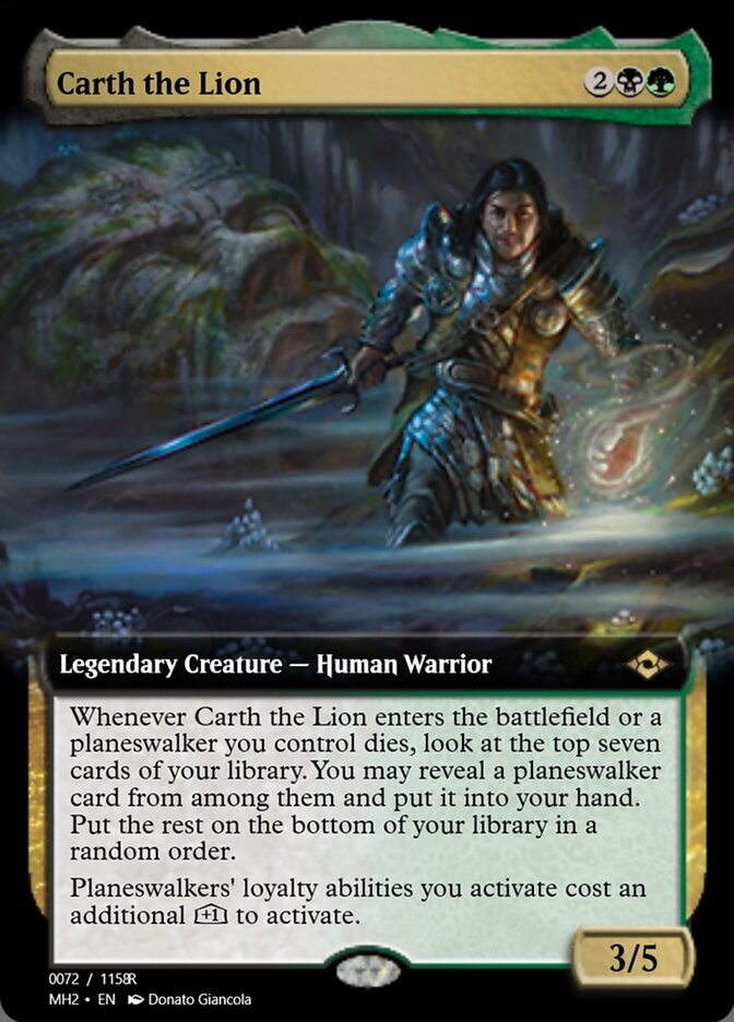 Magic the Gathering Card - Carth the Lion - MTG Circle