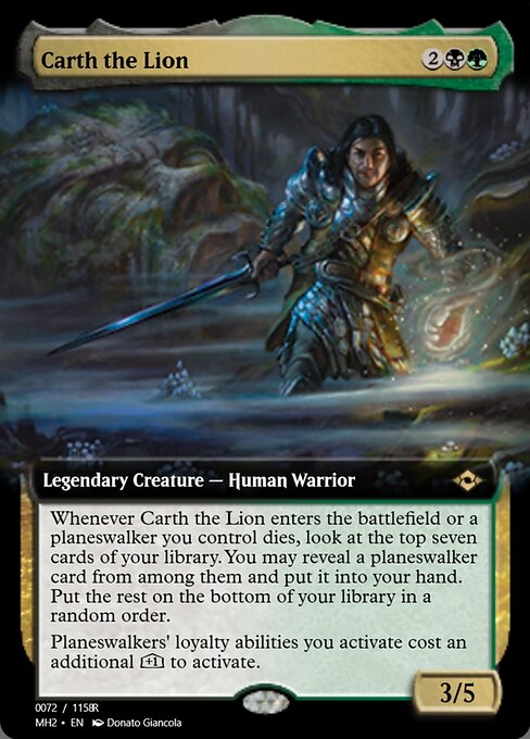 Magic the Gathering Card - Carth the Lion - MTG Circle