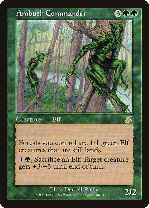Magic the Gathering Card - Ambush Commander - MTG Circle
