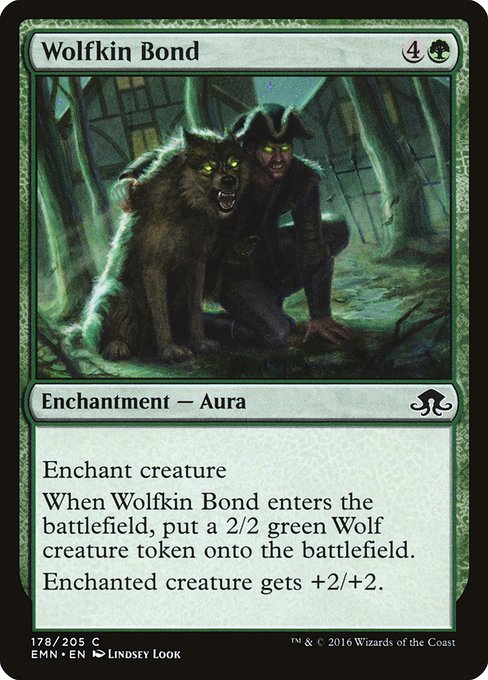 Magic the Gathering Card - Wolfkin Bond - MTG Circle