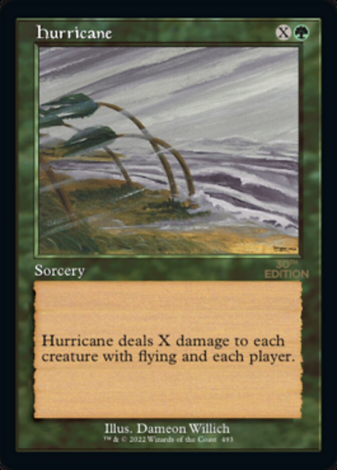 Magic the Gathering Card - Hurricane - MTG Circle