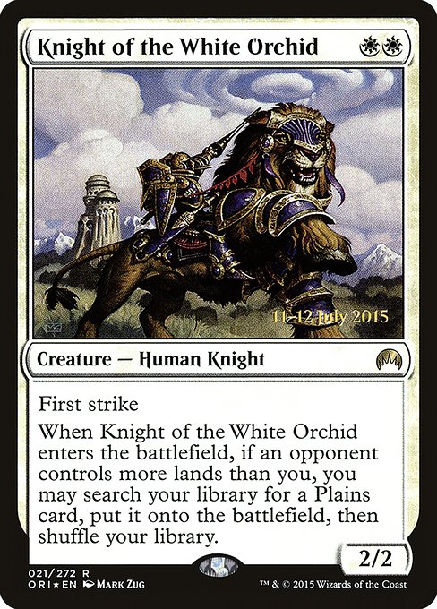 Magic the Gathering Card - Knight of the White Orchid - MTG Circle