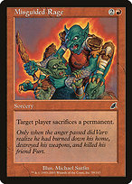 Magic the Gathering Card - Misguided Rage - MTG Circle