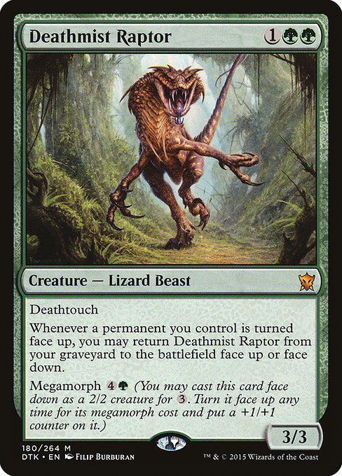 Magic the Gathering Card - Deathmist Raptor - MTG Circle