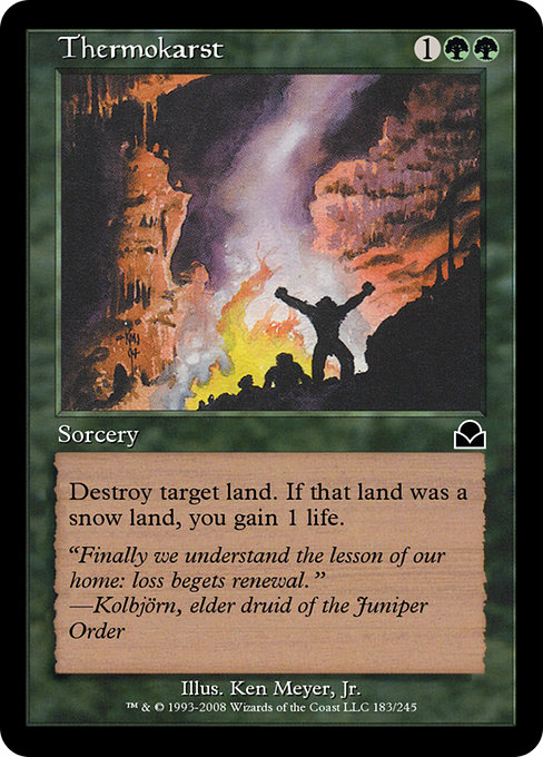 Magic the Gathering Card - Thermokarst - MTG Circle