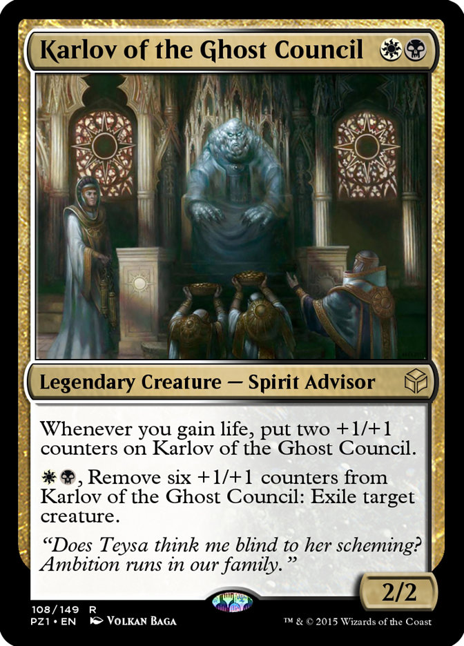 Magic the Gathering Card - Karlov of the Ghost Council - MTG Circle