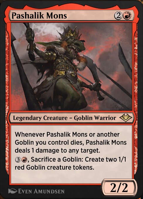 Magic the Gathering Card - Pashalik Mons - MTG Circle