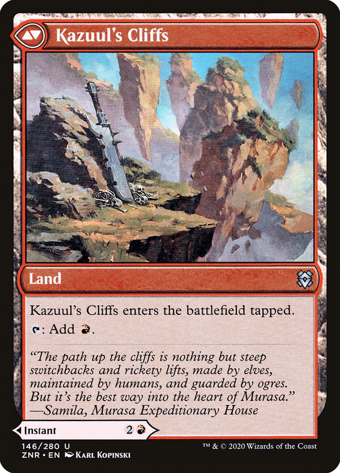 Magic the Gathering Card - Kazuul's Cliffs - MTG Circle