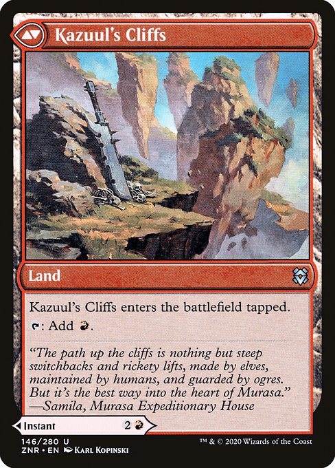 Magic the Gathering Card - Kazuul's Cliffs - MTG Circle