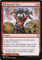 Magic the Gathering Card - Kazuul's Fury // Kazuul's Cliffs - MTG Circle