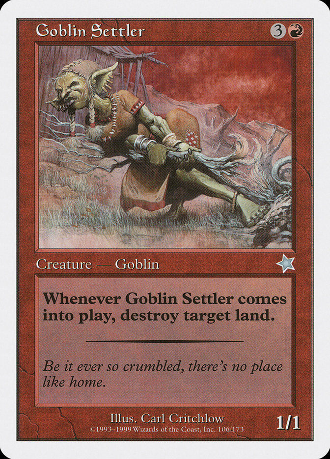 Magic the Gathering Card - Goblin Settler - MTG Circle