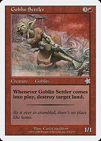 Magic the Gathering Card - Goblin Settler - MTG Circle