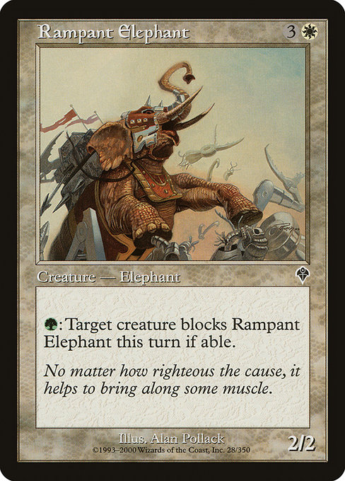 Magic the Gathering Card - Rampant Elephant - MTG Circle