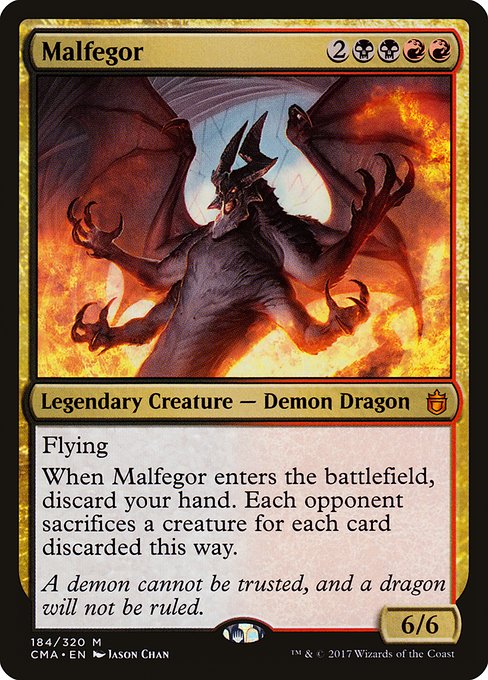 Magic the Gathering Card - Malfegor - MTG Circle