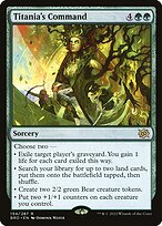 Magic the Gathering Card - Titania's Command - MTG Circle